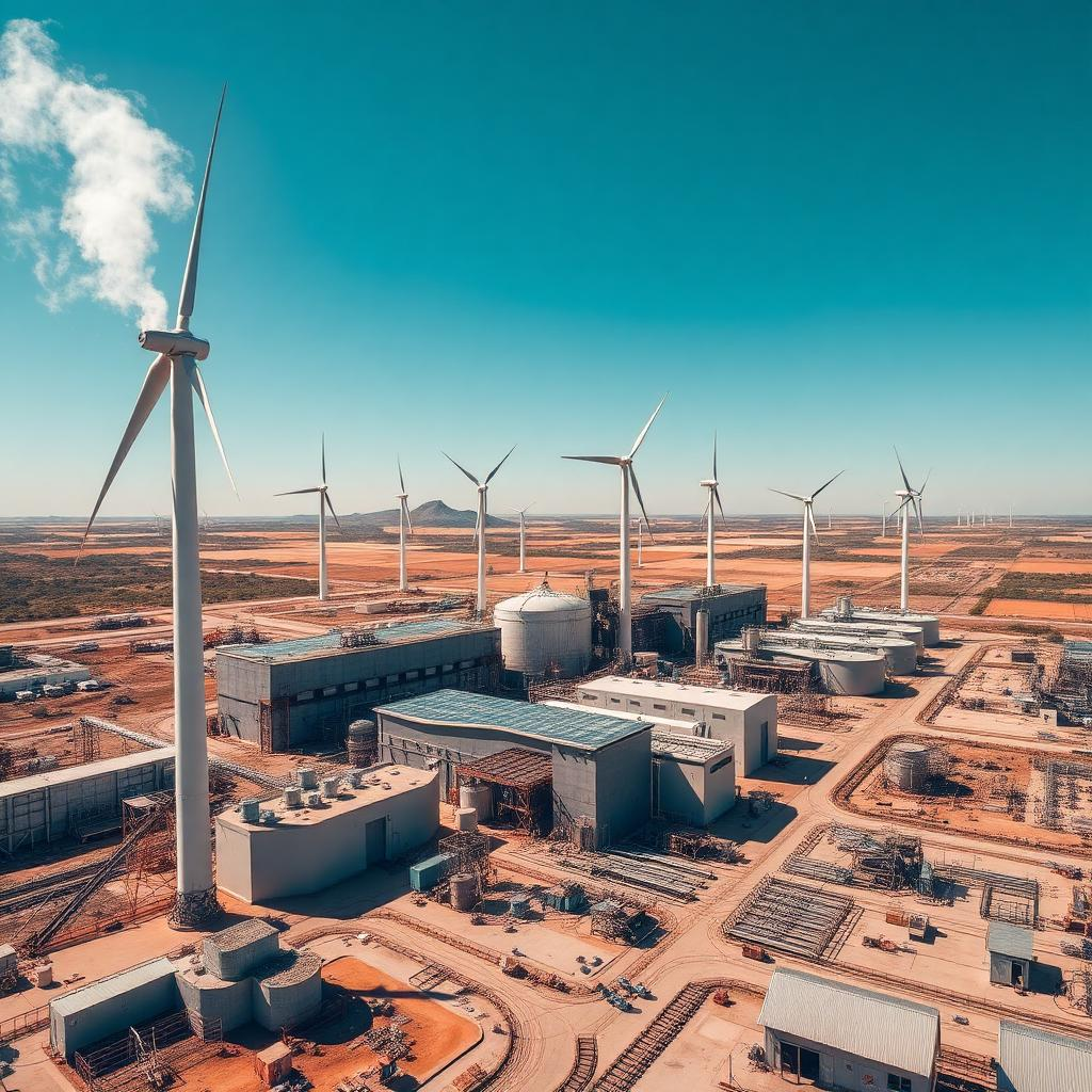 Wind turbine energy farm